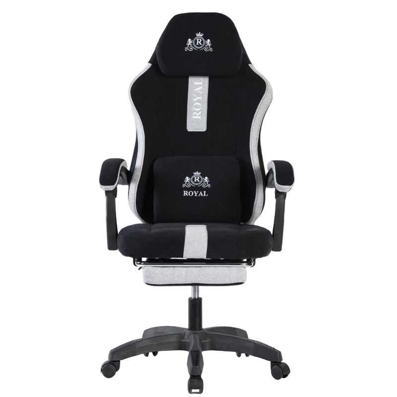 Royal King Gaming Chair with Footrest - Black Royal King Gaming Chair with Footrest - Black